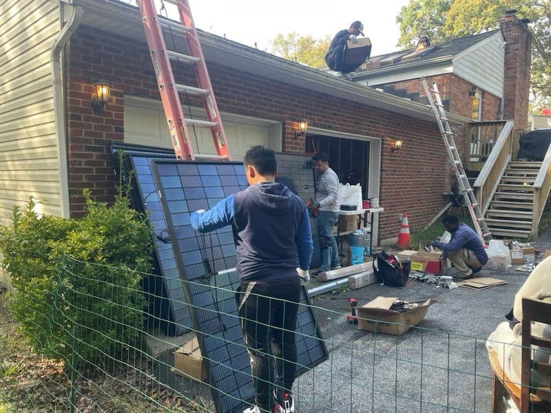 Efficient Solar Installation on Rancher Corner House